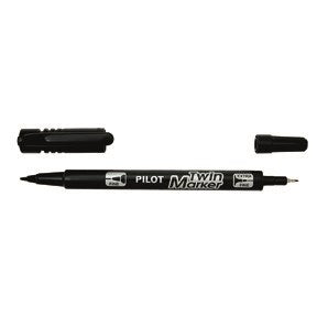 Pilot Marker Twin Marker BG sort – Specialpenne