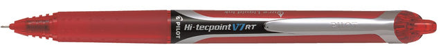 Pilot Ball-liner m/klik Hi-Tecpoint V7 0,7 rød