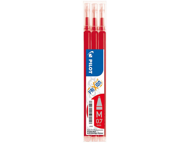 Pilot Frixion Clicker 0,7 refill rød (3) (billede 1)