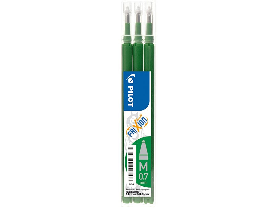Pilot Frixion Clicker 0,7 refill grøn (3) (billede 1)