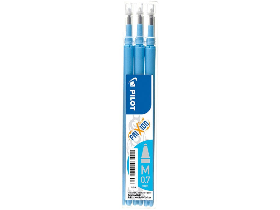 Pilot Frixion Clicker 0,7 refill lyseblå (3) (billede 1)