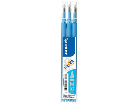 Pilot Frixion Clicker 0,7 refill lyseblå (3) (billede 1)