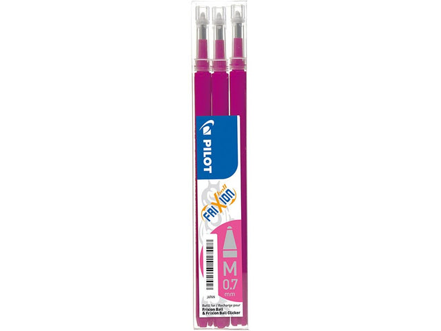 Pilot Frixion Clicker 0,7 refill pink (3) (billede 1)