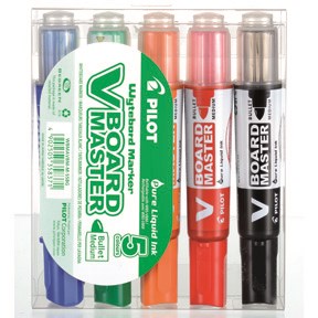 Pilot WB Marker V-Board BG rund 2,3mm spids(5) – Whiteboardpenne