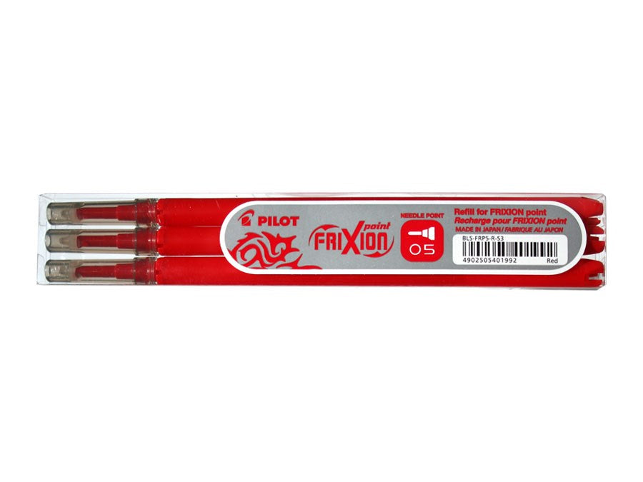 Pilot Frixion Point Clicker 0,5 refill rød (3) (billede 1)
