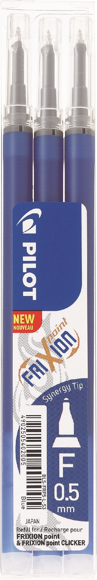 Pilot Frixion Point Clicker 0,5 refill blå (3) (billede 1)