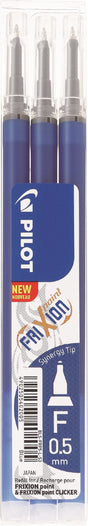 Pilot Frixion Point Clicker 0,5 refill blå (3) (billede 1)
