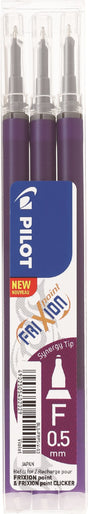Pilot Frixion Point Clicker 0,5 refill lilla (3) (billede 1)