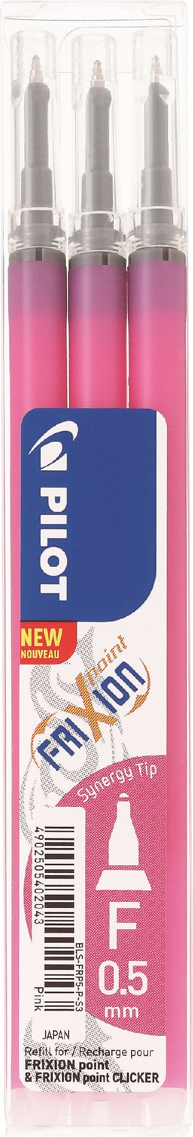 Pilot Frixion Point Clicker 0,5 refill pink (3) (billede 1)