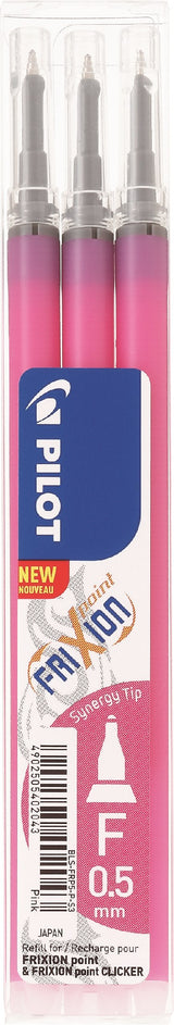 Pilot Frixion Point Clicker 0,5 refill pink (3) (billede 1)