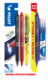 Frixion Clicker m/klik 0,7 Bonuspack 3+Light+Refillset