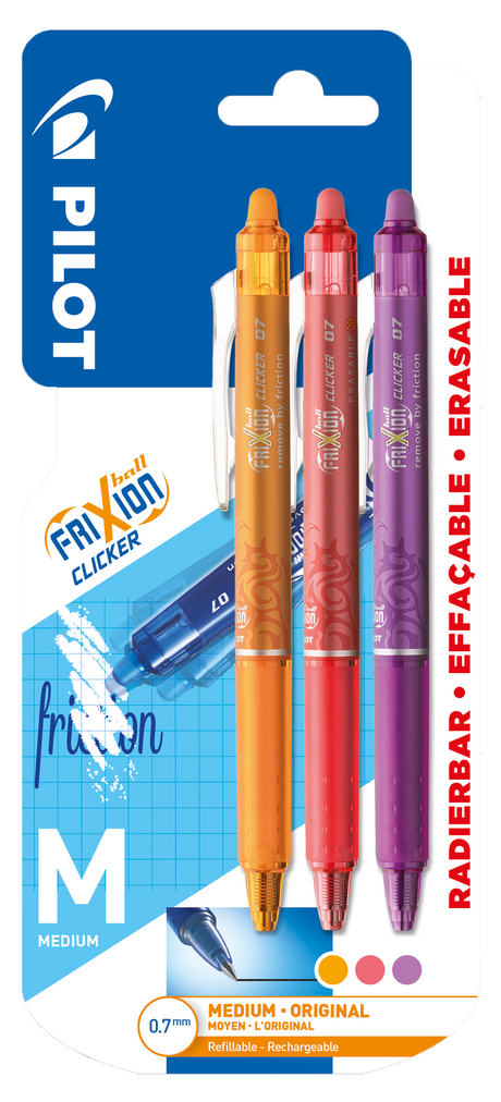 Frixion Clicker m/klik 0,7 blister ass (3)