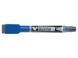 WB Marker V-Board m/magnet&visker S EF rund blå