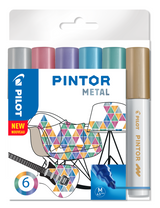 Marker Pintor Medium Metal Mix 1,4 ass (6)