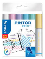 Marker Pintor Medium Pastel Mix 1,4 ass (6)