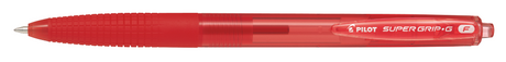 Kuglepen m/klik Super Grip G 0,7 rød