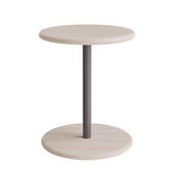 Taburet Donut 7301T, hvidpigmenteret ask, gråt understel