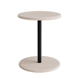 Taburet Donut 7301T, hvidpigmenteret ask, sort understel