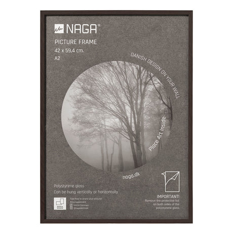 Naga A/S Billedramme, 42x59,4 cm, mørk eg – Billedrammer
