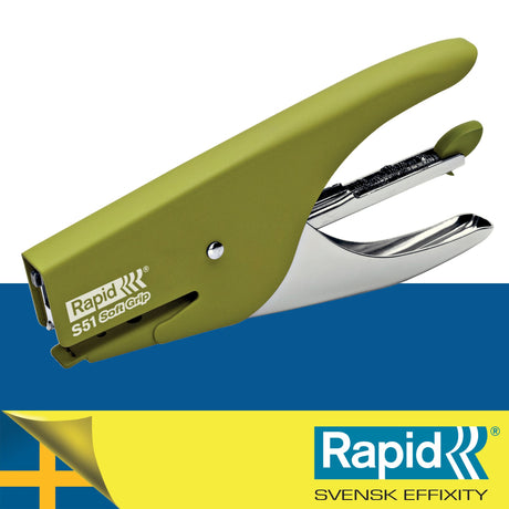 Hæftetang S51 t/15ark SoftGrip grøn – image 2