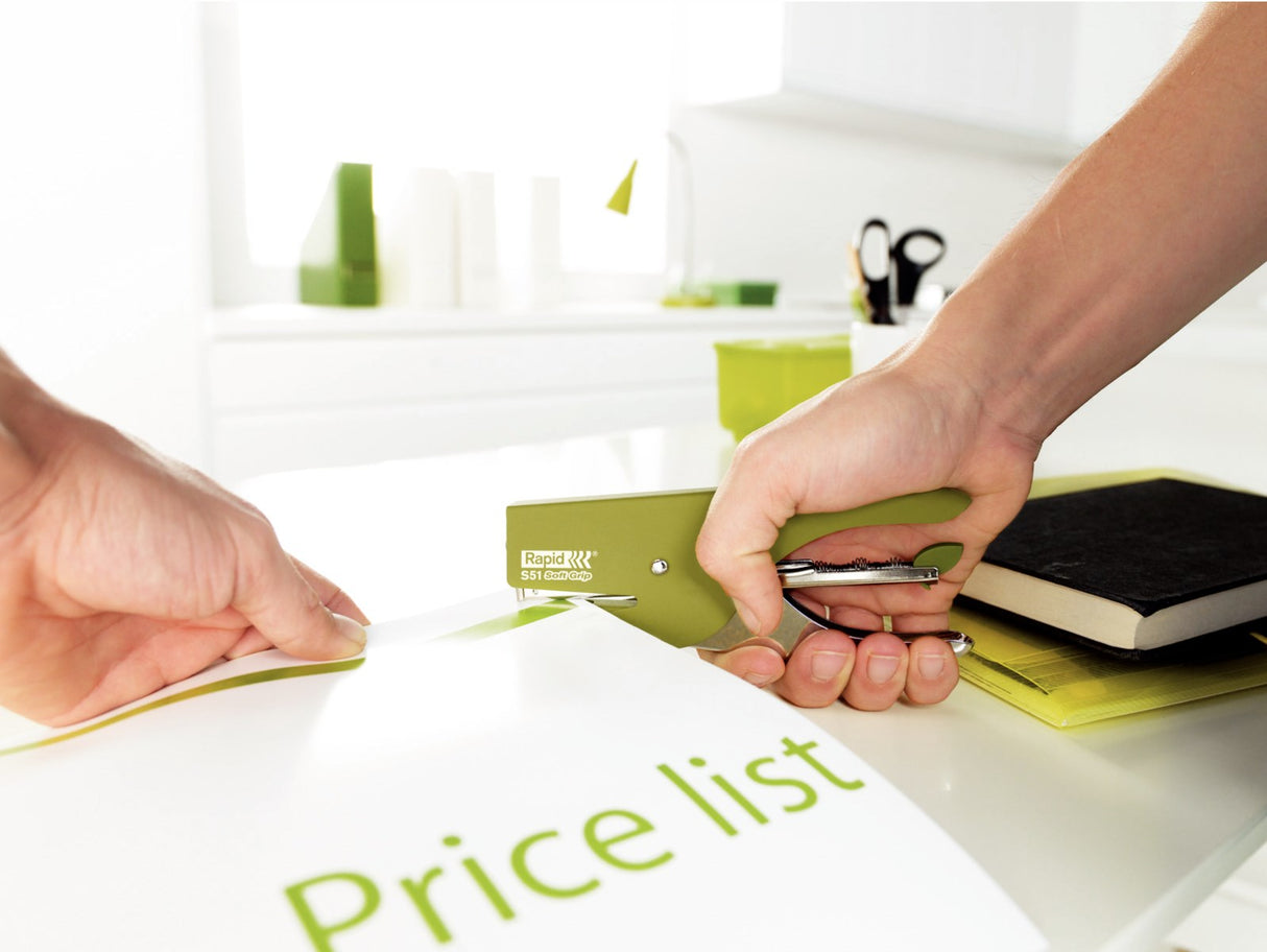 Hæftetang S51 t/15ark SoftGrip grøn – image 4