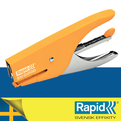 Hæftetang S51 t/15ark SoftGrip gul – image 2