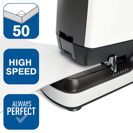 Hæftemaskine elektrisk Pro 90EC t/50ark hvid – image 3