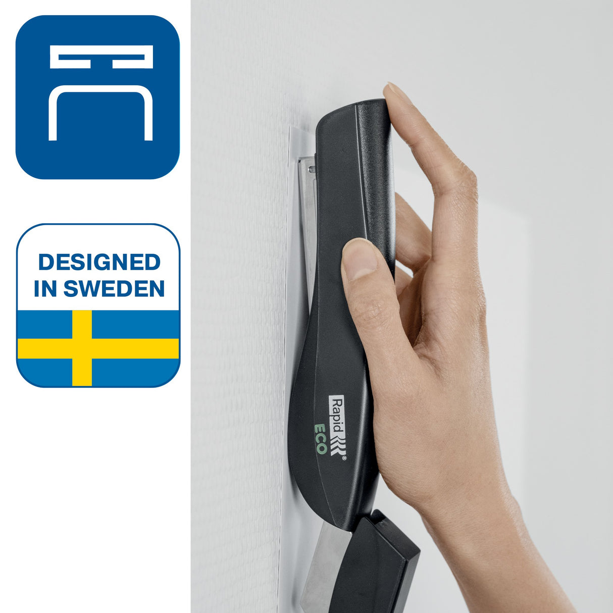 Hæftemaskine Eco recycle Fullstrip FC sort – image 3