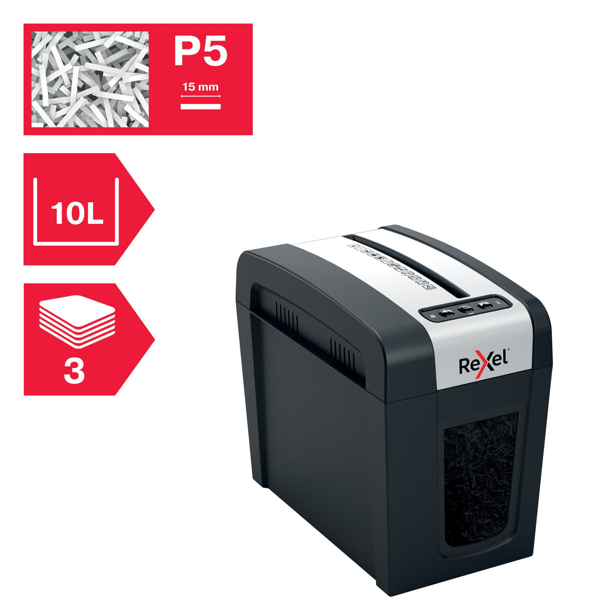 Makulator Rexel Secure MC3-SL P5 – image 2
