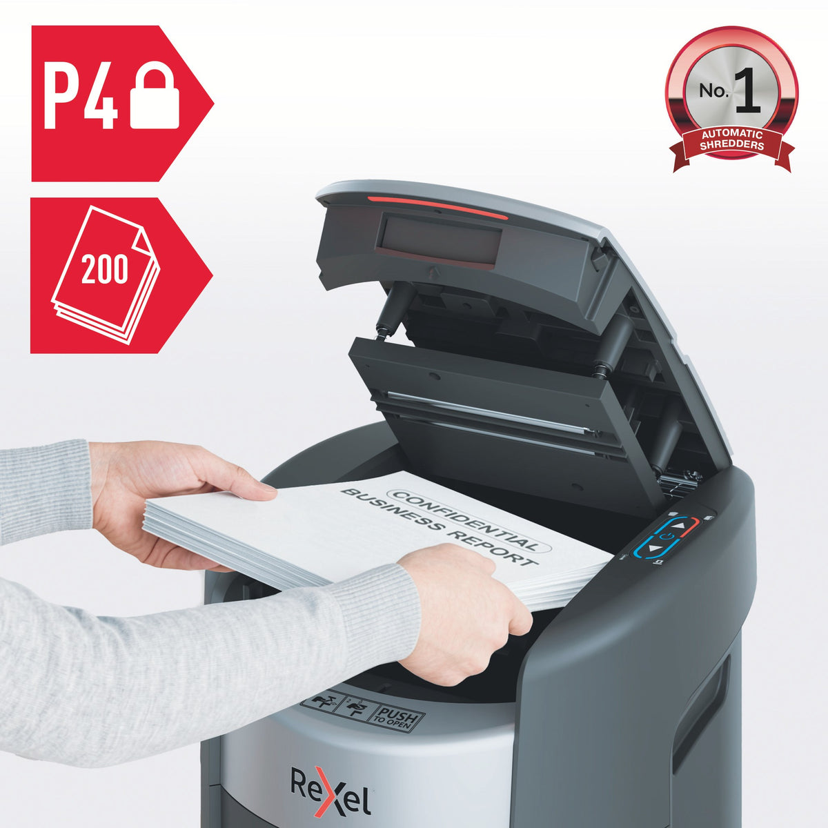 Makulator Rexel Max AutoFeed+ 200X P4 (billede 2)