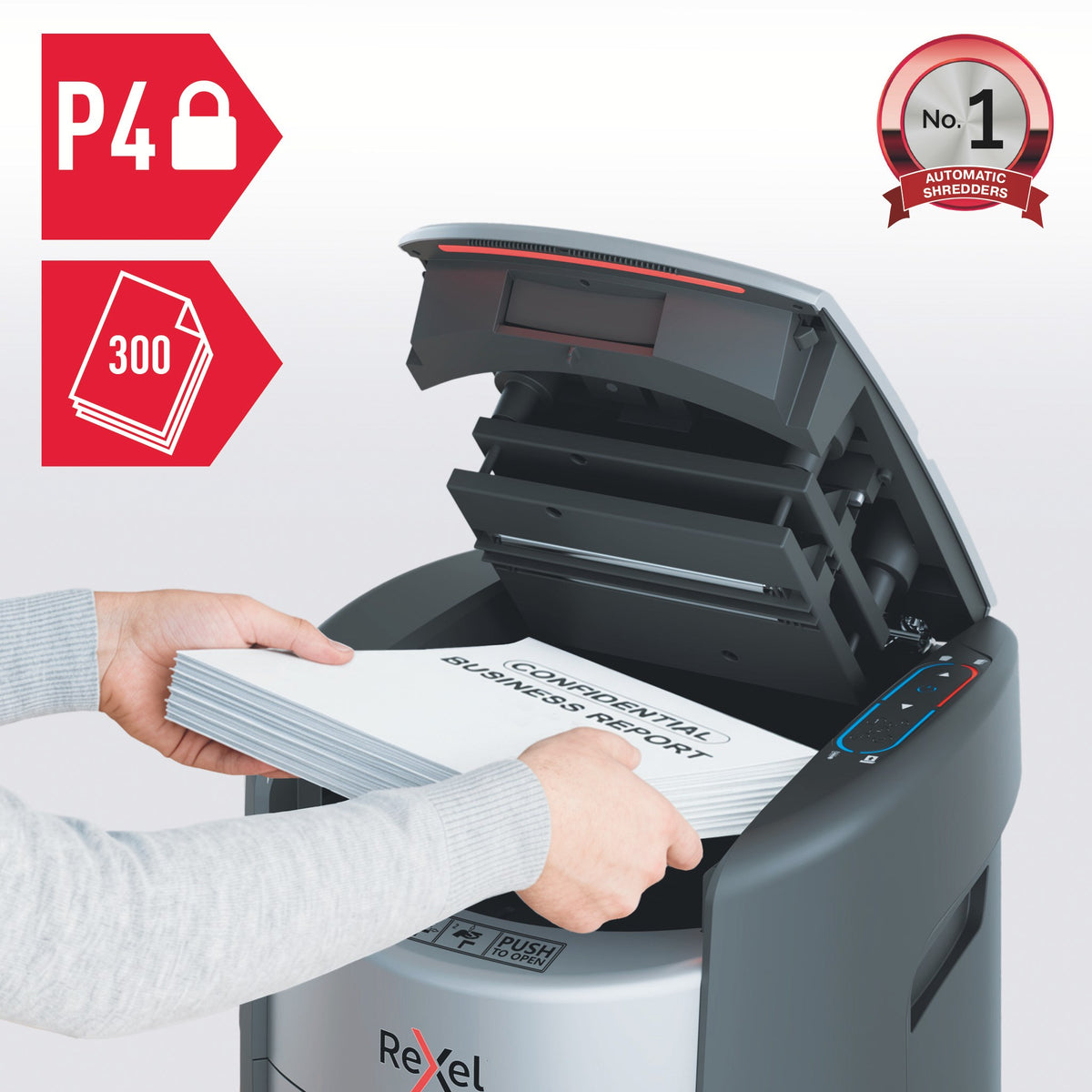 Makulator Rexel Max AutoFeed+ 300X P4 (billede 2)