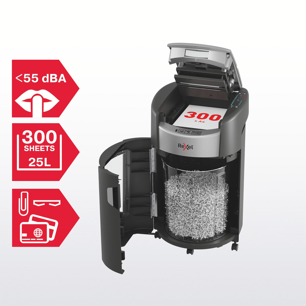 Makulator Rexel Max AutoFeed+ 300X P4 (billede 4)