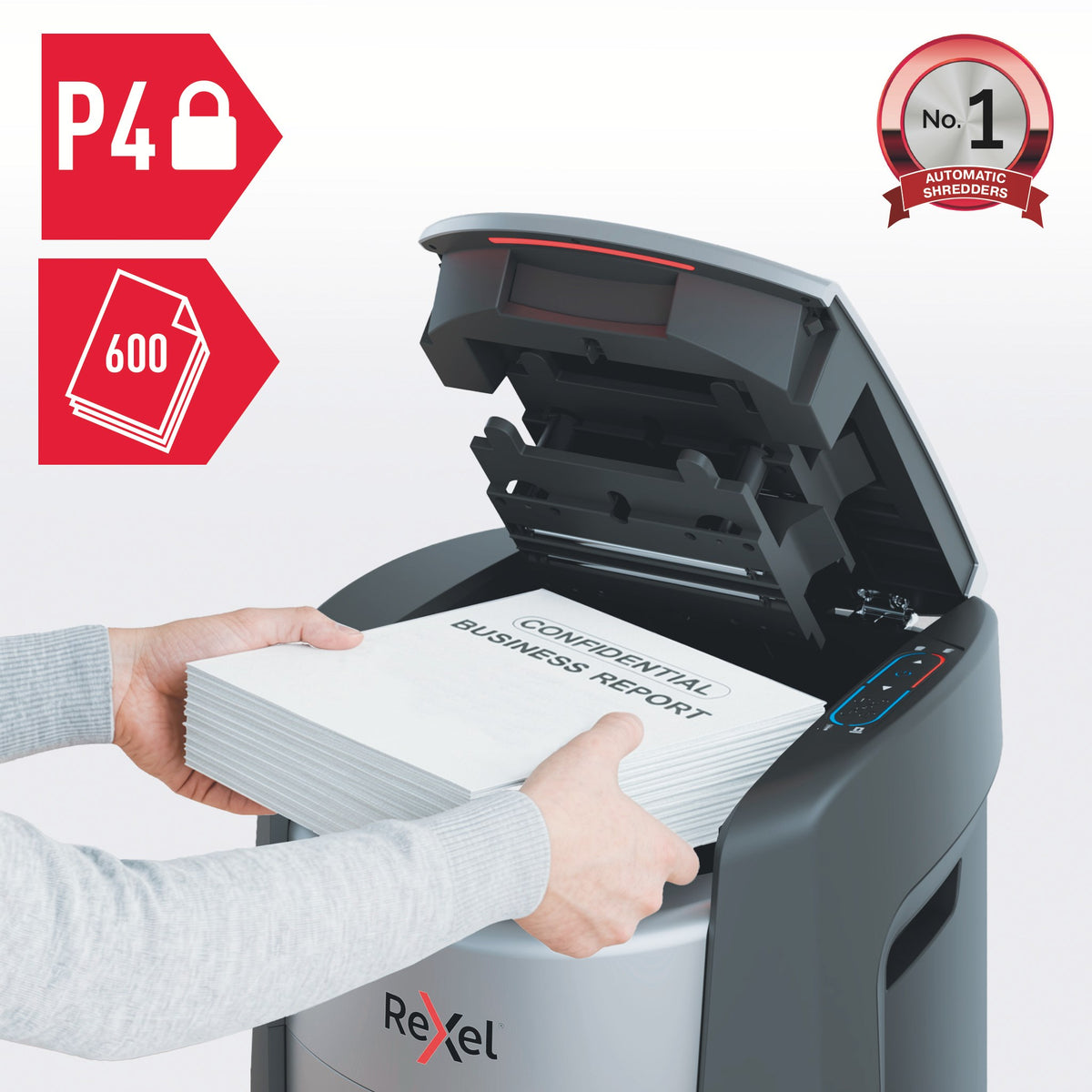 Makulator Rexel Max AutoFeed+ 600X P4 (billede 2)