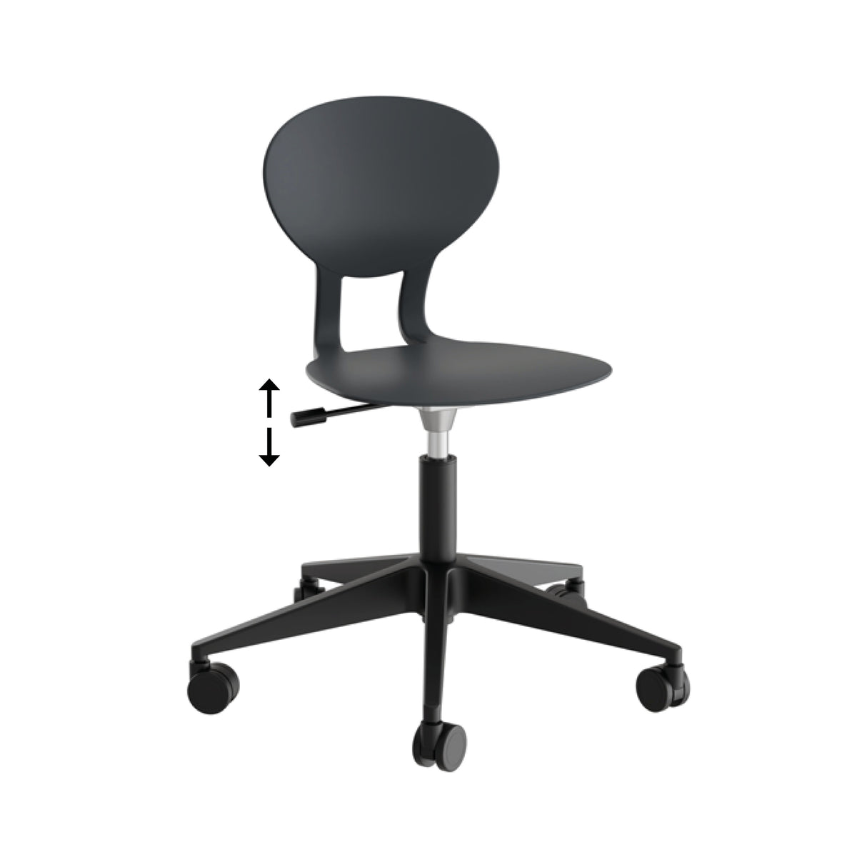 Form o Miljö Stol Rocka 3079M Sort – Skolestole
