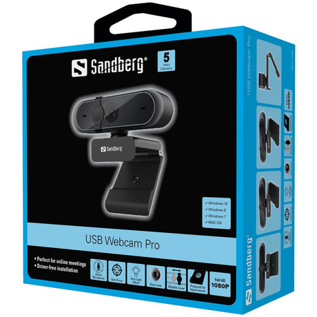 Sandberg USB Webcam Pro, Black – Webcams (billede 4)