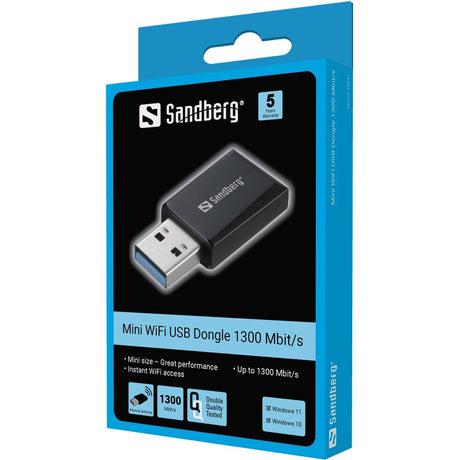 Sandberg Mini Wifi Dongle 1300 Mbit/s – Network cards & Bluetooth adapters (billede 5)