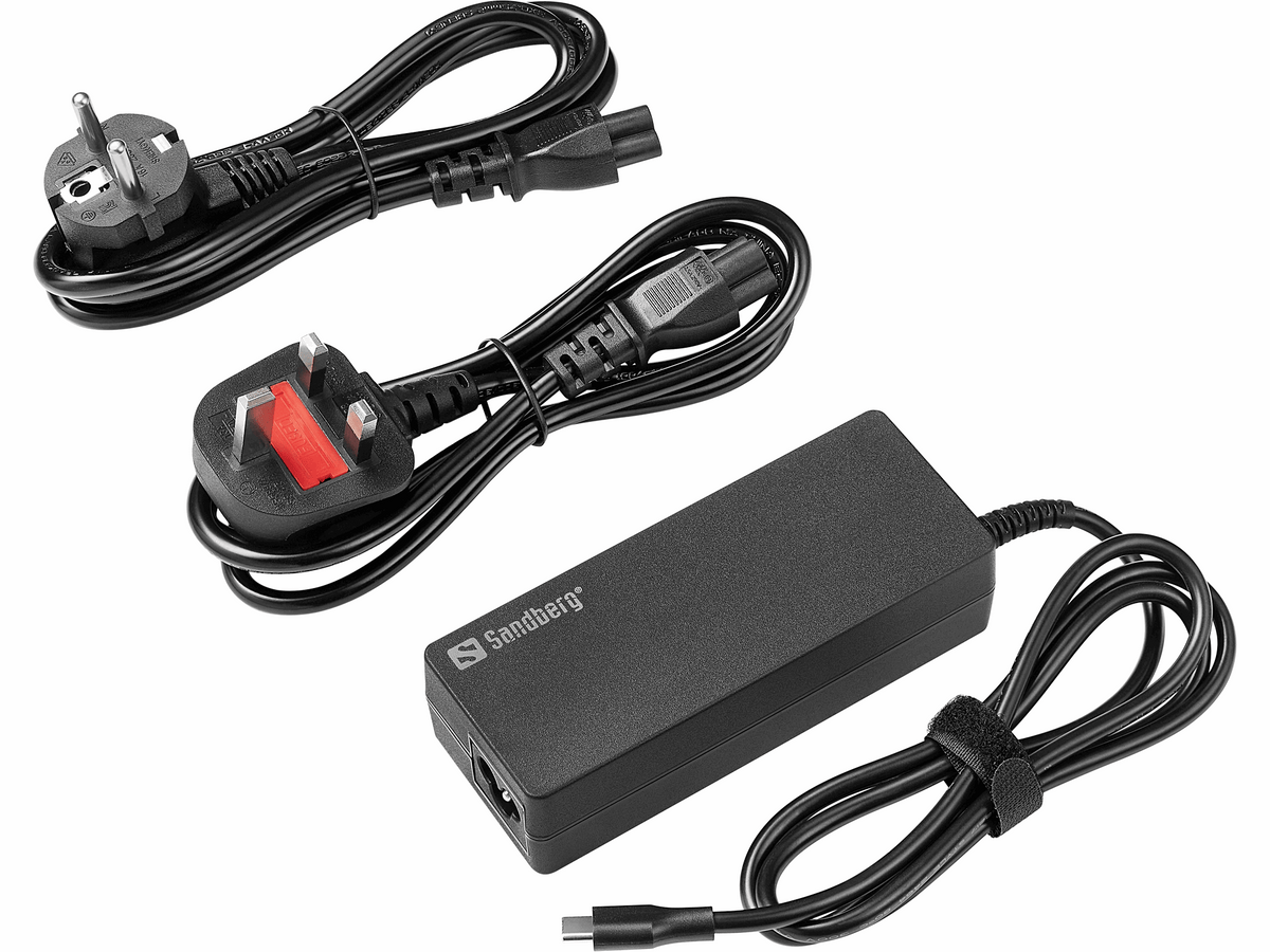Sandberg USB-C AC Charger PD100W EU+UK (billede 2)