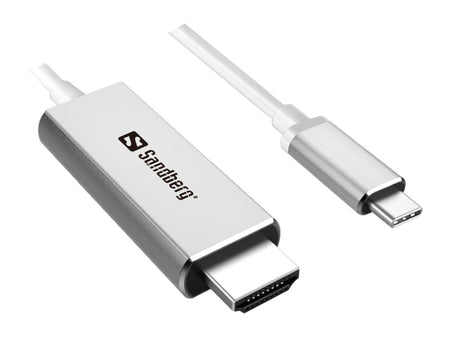 Sandberg USB-C to HDMI Cable, Silver (2m) – USB-C cables & adapters