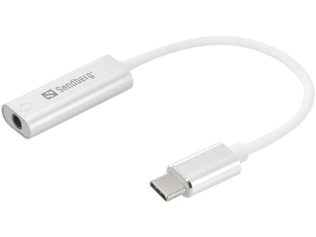 Sandberg USB-C to 3.5mm Audio Adapter, Silver – USB-C cables & adapters