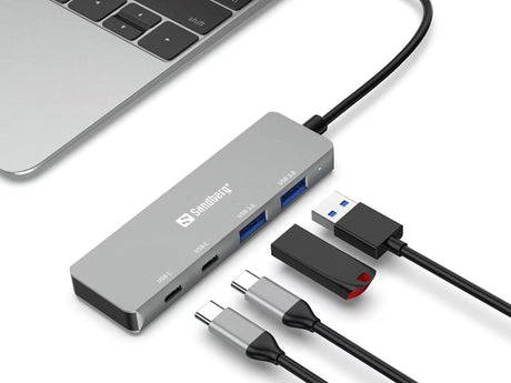 Sandberg USB-C to 2xUSB-A + 2xUSB-C Hub – USB-C cables & adapters (billede 2)