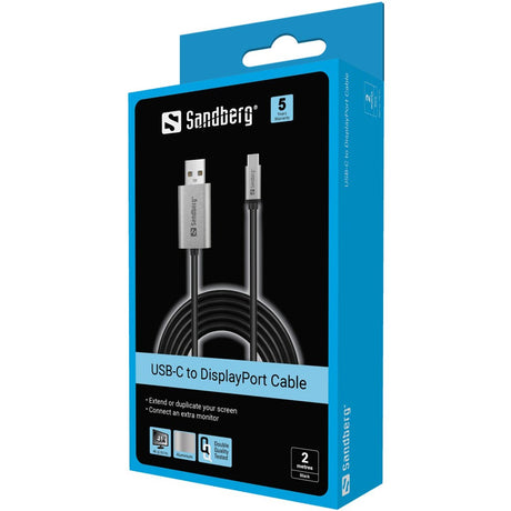 Sandberg USB-C to DisplayPort Cable 2M – USB-C cables & adapters (billede 3)