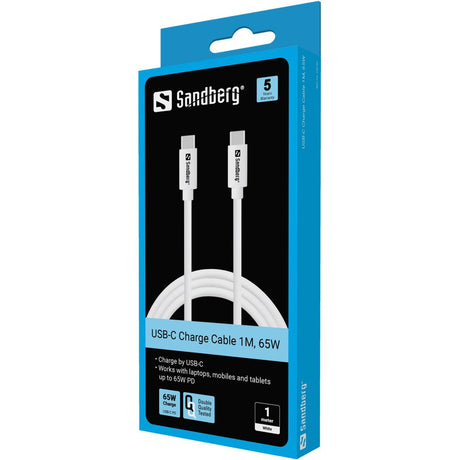 Sandberg USB-C Charge Cable 1M, 65W – USB-C kabler (billede 2)