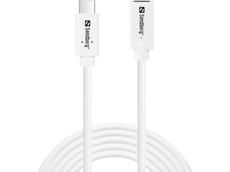 Sandberg USB-C>C M-F USB 3.1 100W, 2M – USB-C kabler (billede 1)