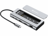 Sandberg USB-C 6in1 Travel Dock SSD Case – Hubs & adaptere (billede 1)