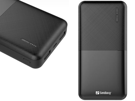 Sandberg 20.000 mAh Saver PowerBank, Black – Powerbanks