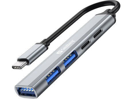 Sandberg USB-C to 3xUSB-A+2xUSB-C SAVER – USB-C cables & adapters (billede 1)