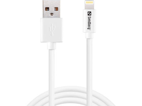 Sandberg USB-A to Lightning SAVER, White (1m) – Apple Lightning kabler