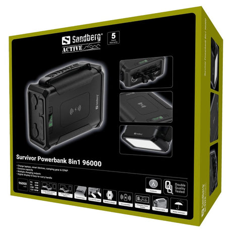 Sandberg Survivor Powerbank 8in1 96000 – Powerbanks (billede 2)