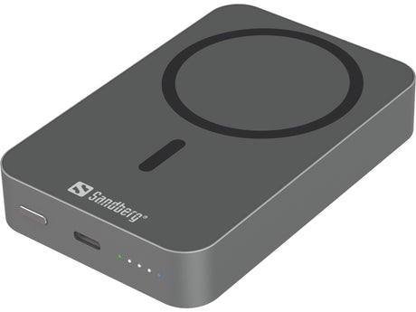 Sandberg Mag Wireless Powerbank 10000 ALU – Powerbanks (billede 1)