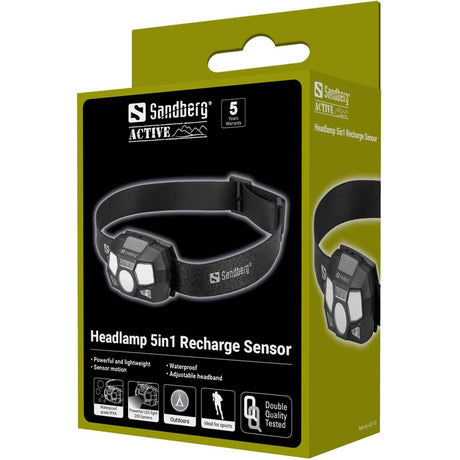 Sandberg Headlamp 5in1 Recharge Sensor – Lygter (billede 2)